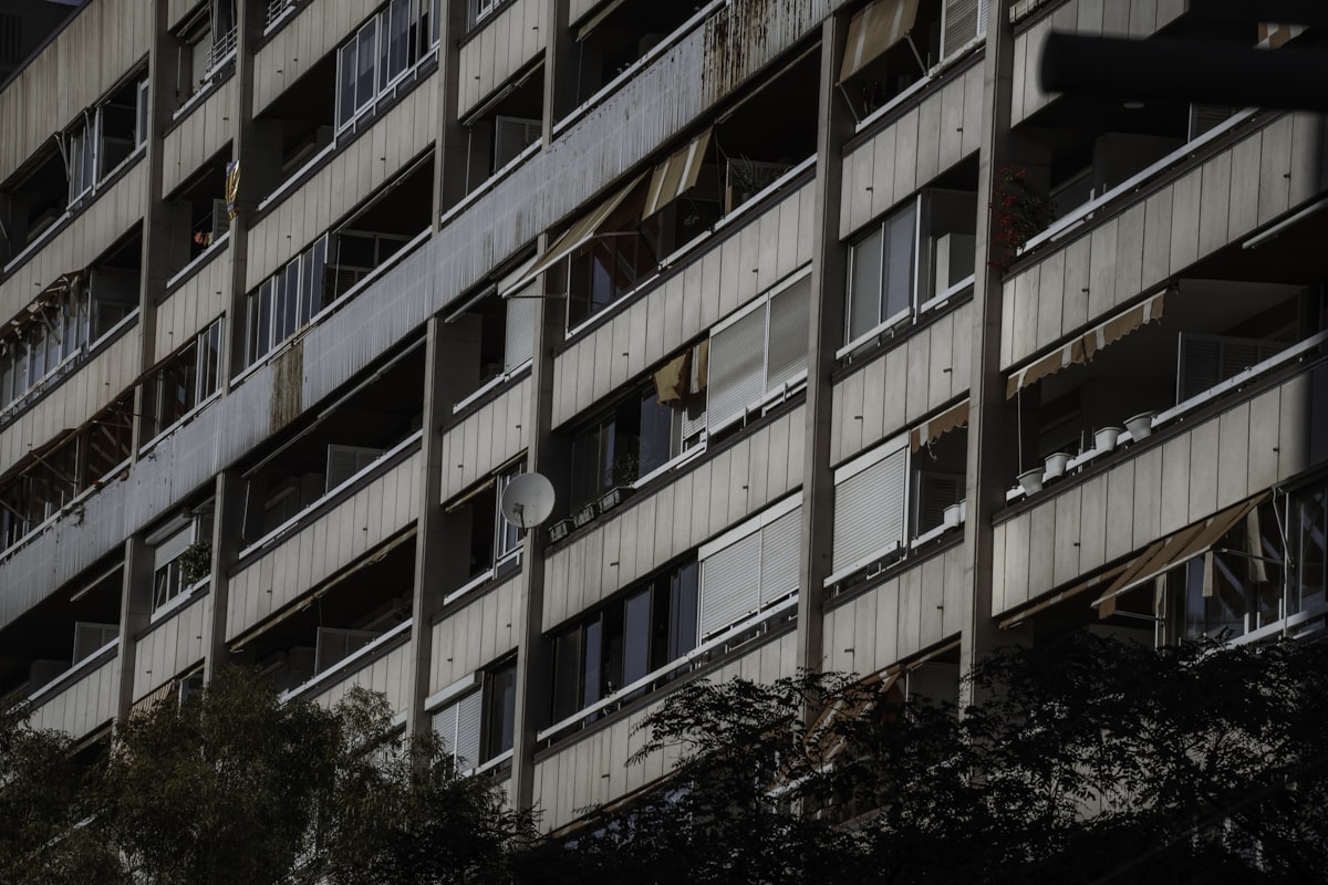 Old apartment building